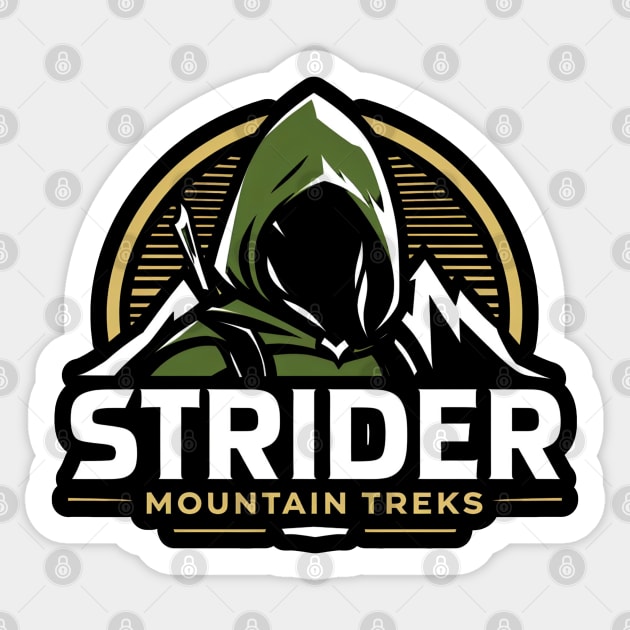 Strider Mountain Treks - Hiking - Fantasy Sticker by Fenay-Designs